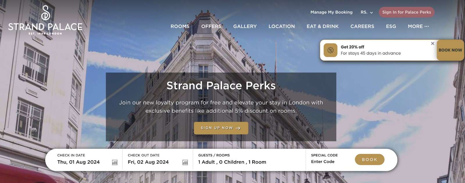 The Strand Palace Hotel