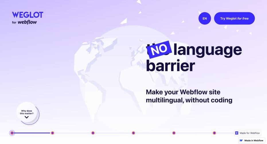 webflow example weglot