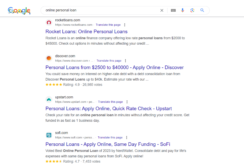 online personal loan